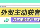 百万美金外贸客户开发课--李大陆百度网盘资源