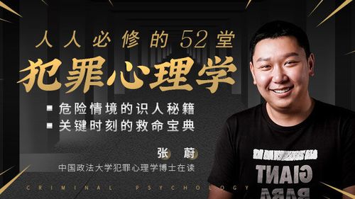 张蔚老师的52堂犯罪心理学  第1张